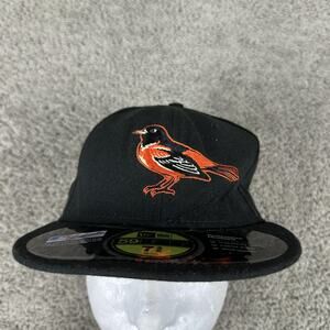 Baltimore Orioles Hat Cap Fitted Mens 7 3/8 Black MLB Baseball 59FIFTY New Era